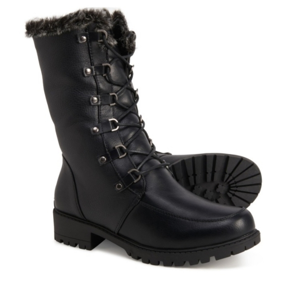 VEGAN Aquatherm by Santana Canada Women's Faux Fur Lined& Faux Leather Boots - Picture 7 of 12